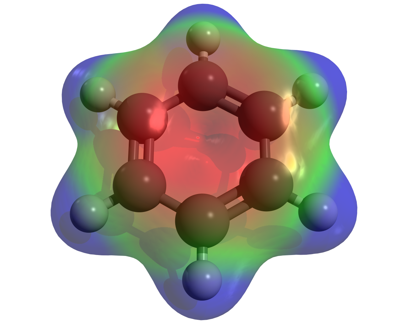 Benzene electrondensity